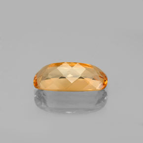 Topazio imperiale naturale arancione da 3,41 ct, taglio a cuscino, VVS