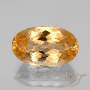 7.12ct Naturale Arancione brillante Topazio Imperiale, Ovale, VVS-VS