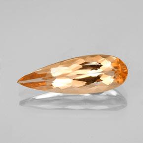 Topazio imperiale Arancio Medio naturale da 2.25 ct, Forma a pera, VS