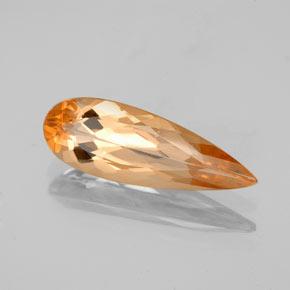Topazio imperiale Arancio Medio naturale da 2.25 ct, Forma a pera, VS