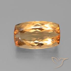 6.29ct Naturale Arancio Intenso Topazio Imperiale, Cuscino, VVS