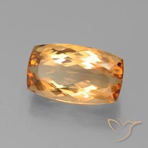 Topazio imperiale Arancio Intenso naturale da 6.29 ct, Cuscino, VVS