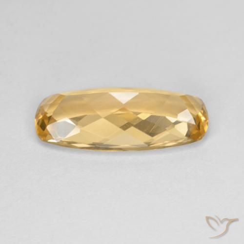 Topazio Imperiale Arancio dorato naturale da 3.96 ct, Cuscino, VVS