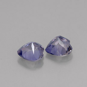 Iolite naturale blu da  ct, a forma di cuore, VVS-VS
