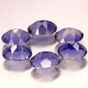 Gemme di Iolite Viola Blu naturale da  ct, Taglio ovale, VS