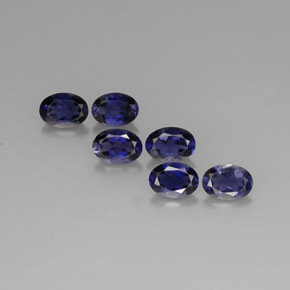Iolite naturale blu da  ct, taglio ovale, VS