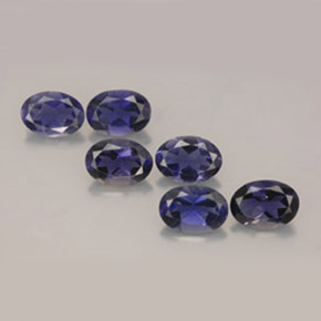 Iolite naturale blu da  ct, taglio ovale, VS