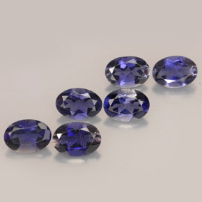 Iolite naturale blu da  ct, taglio ovale, VS