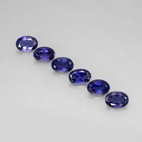 Iolite naturale blu da  ct, taglio ovale, VVS-VS