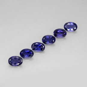 Iolite naturale blu da  ct, taglio ovale, VVS-VS