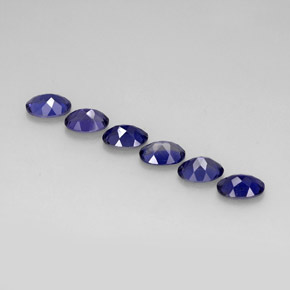 Iolite naturale blu da  ct, taglio ovale, VVS-VS