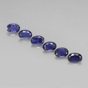 Iolite naturale blu da  ct, taglio ovale, VVS-VS