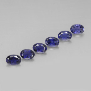 Iolite naturale blu da  ct, taglio ovale, VVS-VS
