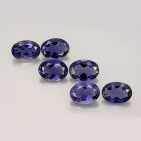 Iolite naturale blu da  ct, taglio ovale, VS