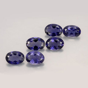 Iolite naturale blu da  ct, taglio ovale, VS