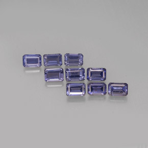 Iolite naturale blu da  ct, taglio smeraldo, VS