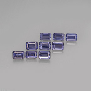 Iolite naturale blu da  ct, taglio smeraldo, VS