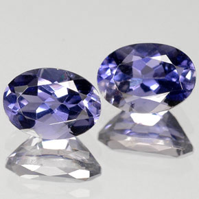 Gemme di Iolite Viola Blu naturale da  ct, Taglio ovale, VS