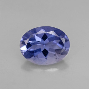 Iolite naturale viola da 1,29 ct, taglio ovale, VS
