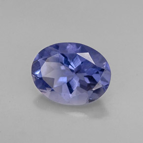 Iolite naturale viola da 1,29 ct, taglio ovale, VS
