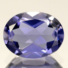 Iolite naturale blu da 1,59 ct, taglio ovale, VS