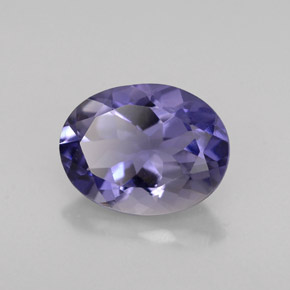 Iolite naturale blu da 1,39 ct, taglio ovale, VS