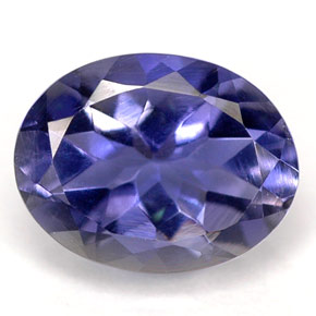 Iolite naturale blu da 1,39 ct, taglio ovale, VS
