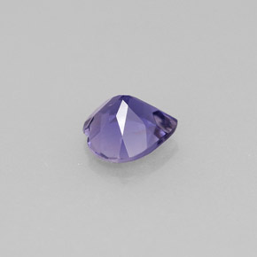 Iolite naturale viola da 0,58 ct, a forma di cuore, VS