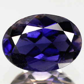 Iolite Viola Blu naturale da 0.58 ct, Taglio ovale, VS