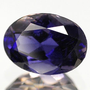 Iolite Viola Blu naturale da 0.58 ct, Taglio ovale, VS