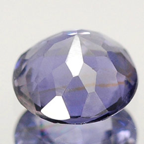 Iolite naturale blu da 0,36 ct, taglio rotondo, VS