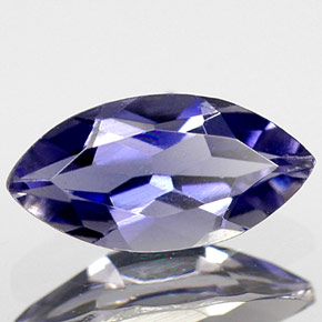Iolite naturale blu da 0,43 ct, marchesa, VS