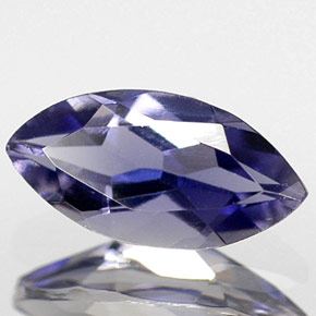 Iolite naturale blu da 0,43 ct, marchesa, VS