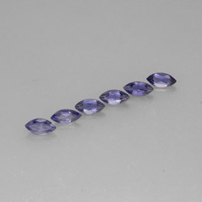 Iolite naturale blu da  ct, marchesa, VS