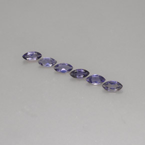 Iolite naturale blu da  ct, marchesa, VS