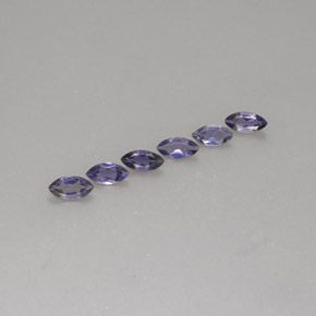 Iolite naturale blu da  ct, marchesa, VS