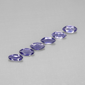 Iolite naturale blu da  ct, marchesa, VVS-VS