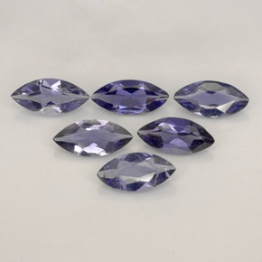 Iolite naturale blu da  ct, marchesa, VS