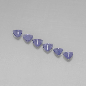 Iolite naturale blu da  ct, trillion, VVS