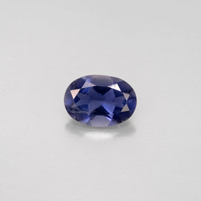 Iolite naturale blu da 0,67 ct, taglio ovale, VS
