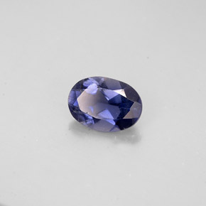 Iolite naturale blu da 0,67 ct, taglio ovale, VS