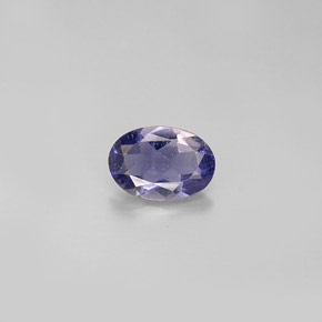 Iolite Viola naturale da 0.56 ct, Taglio ovale, VS