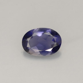 Iolite naturale viola da 0,56 ct, taglio ovale, VS