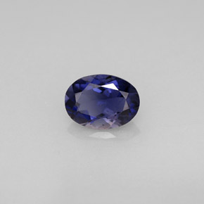 Iolite naturale blu da 0,63 ct, taglio ovale, VS-SI