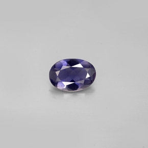 Iolite naturale blu da 0,47 ct, taglio ovale, VS