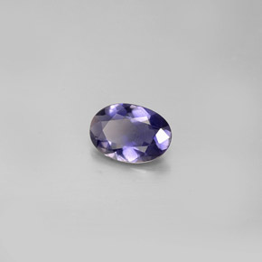 Iolite naturale blu da 0,47 ct, taglio ovale, VS