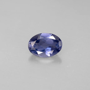 Iolite Viola naturale da 0.57 ct, Taglio ovale, VS