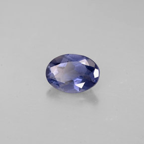 Iolite Viola naturale da 0.57 ct, Taglio ovale, VS