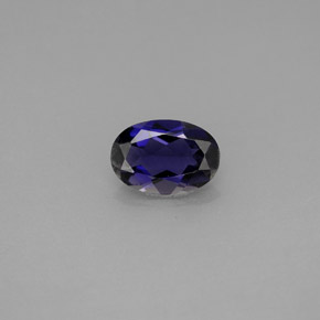Iolite naturale viola da 0,53 ct, taglio ovale, VS