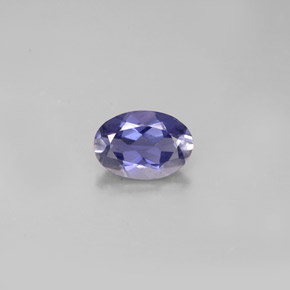 Iolite Viola naturale da 0.60 ct, Taglio ovale, VS